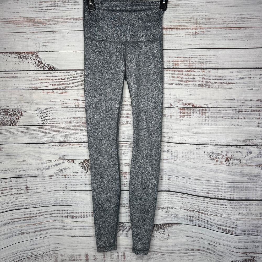 Lululemon Align Full Length Athletic Pants Black/White 4